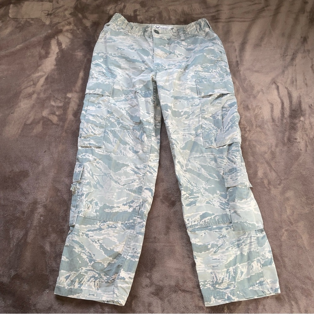 US Air Force Pants 29W X 26L Airman Battle Uniform Trousers Digital Tiger Stripe